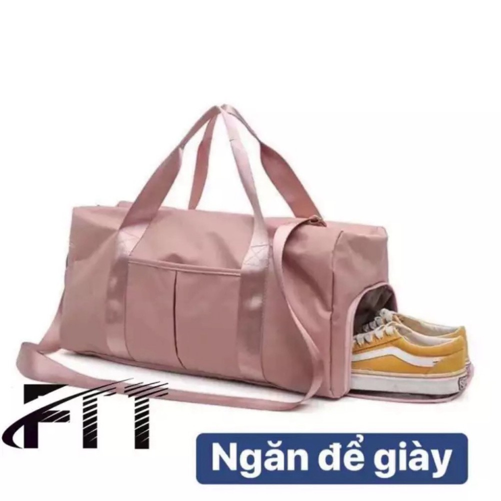 [ HCM + freeship ] Túi du lịch xách tay, túi tập gym chống thấm kèm dây đeo size lớn có ngăn để giày tiện dụng