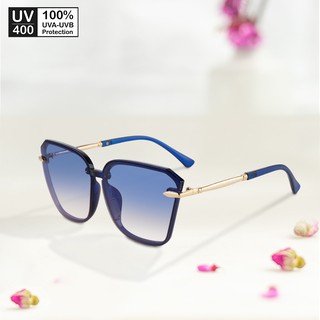 Kính mát nữ mắt bướm gọng kính kim loại phối nhựa nửa vành UV400 Jaliver Young SP – 1056