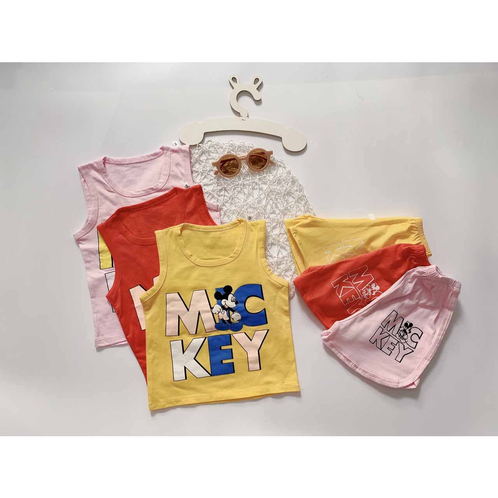 [MẪU MỚI] BỘ BA LỖ MICKEY CHẤT COTTON MỀM MÁT HÀNG LOẠI 1 SIÊU ĐÁNG YÊU CHO BÉ TRAI VÀ BÉ GÁI 7-18KG. VIDEO THẬT