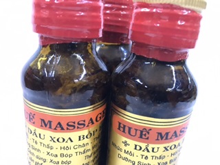 Dầu Massage Huế chai thủy tinh