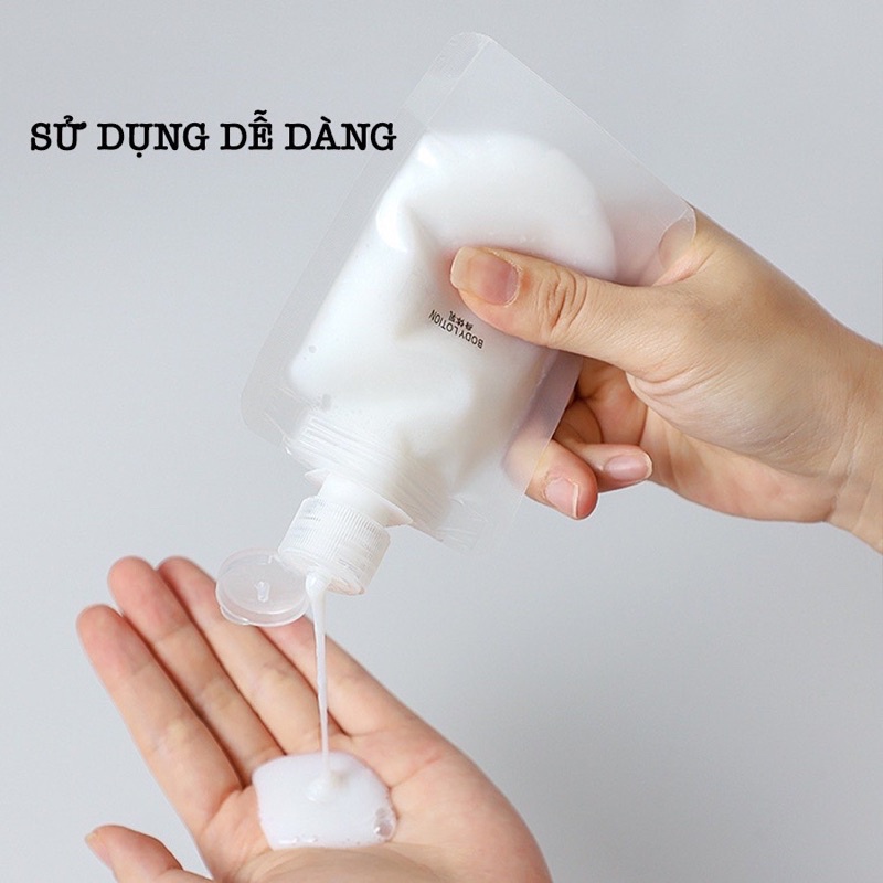 Túi chiết mỹ phẩm mini du lịch Túi rỗng dùng chiết mỹ phẩm du lịch tiện dụng cho dầu gội/sữa tắm/sữa dưỡng