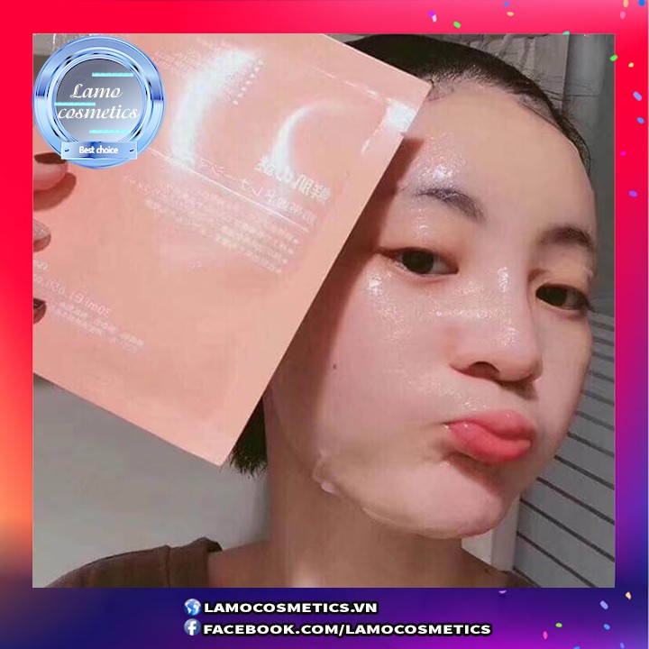 [DATE 2023+Tem] Mặt Nạ Tế Bào Gốc Nhau Thai Cuống Rốn Nhật Bản Rwine Beauty Steam Cell Placenta Mask Chính Hãng 100%