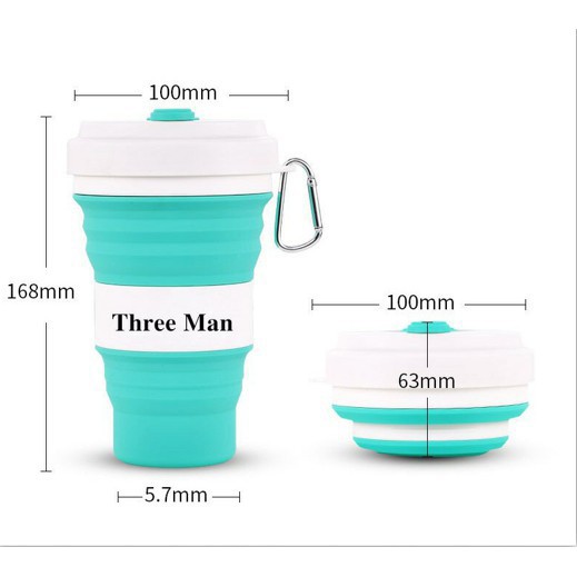 400ml Bình nước silicone gấp gọn sáng tạo