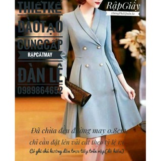 Rập giấy 480 đầm dáng vest(xs-xxxl)
