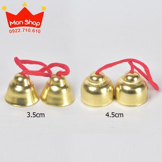 Cặp chuông đồng cảm ứng (Bells with ribbon) - Góc âm nhạc, dụng cụ thanh nhạc