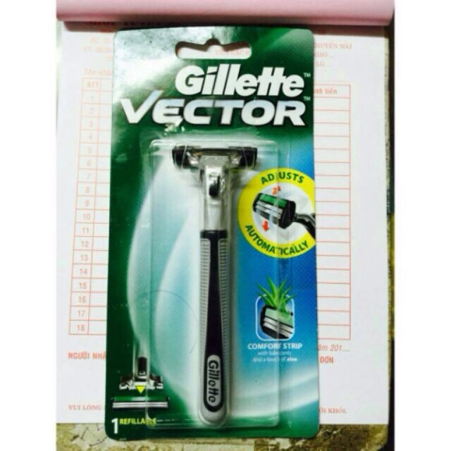 Dao cạo râu Gillette vector 2 lưỡi