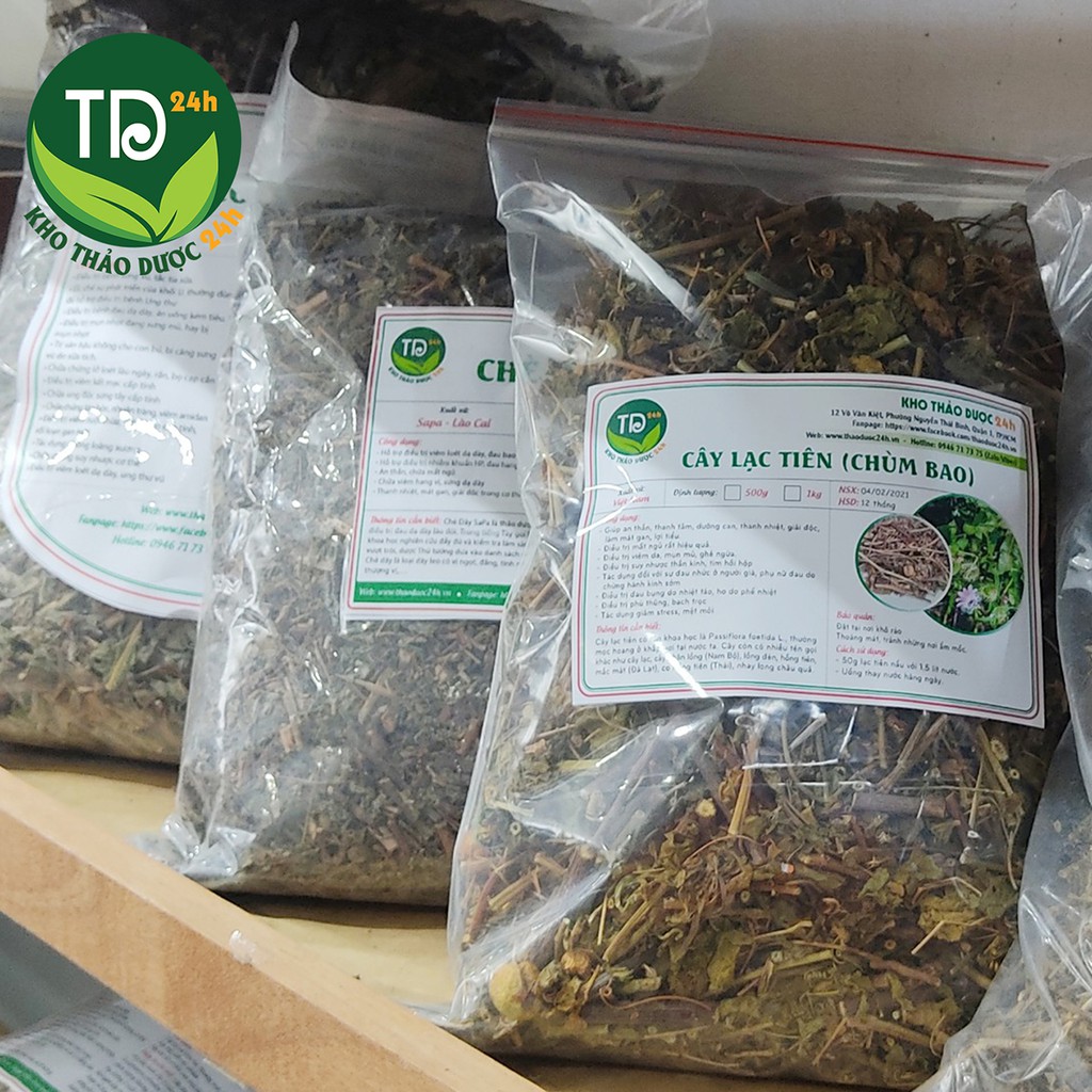 Cây lạc tiên (chùm bao, nhãn lồng) sấy khô, đánh bay chứng phiền muộn, mất ngủ, suy nhược thần kinh, giúp an thần [1kg]