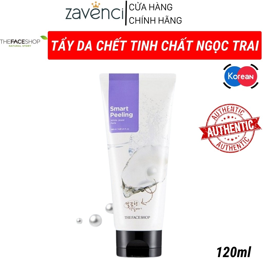 Tẩy Tế Bào Chết NT201C Ngọc Trai The Face Shop White Jewel Peeling TFS Hàn Quốc (120ml)