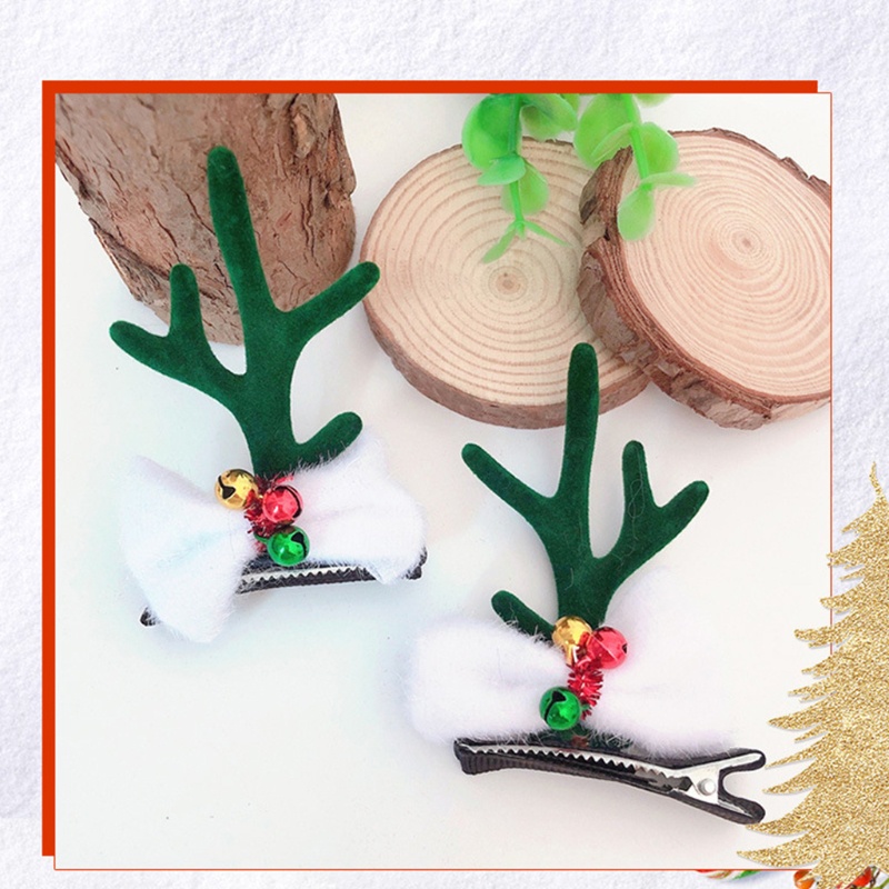 Kẹp Tóc Hình Sừng Tuần Lộc Giáng Sinh Dễ Thương
