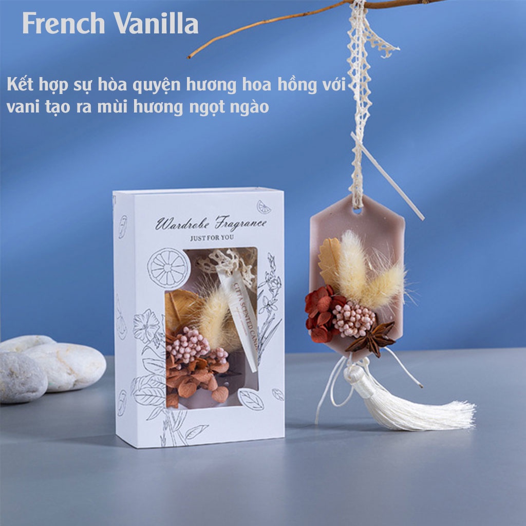 Sáp Thơm Hoa Khô Tự Nhiên Trang Trí Cao Cấp, Tỏa Hương Lâu, Treo Tủ Quần Áo, Xe Hơi - CT05S