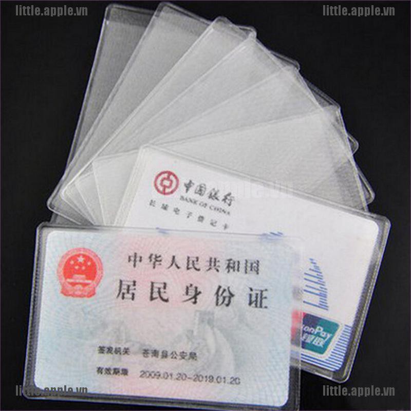 Set 10 Túi Nhựa Trong Suốt Đựng Thẻ Ngân Hàng Tiện Lợi