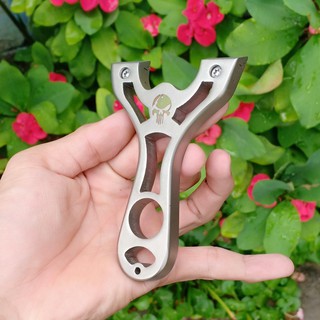 NÁ CAO SU GIÁ RẺ _ Ná cao Su Đầu Lâu INox 100% + 3 bộ dây 1mm