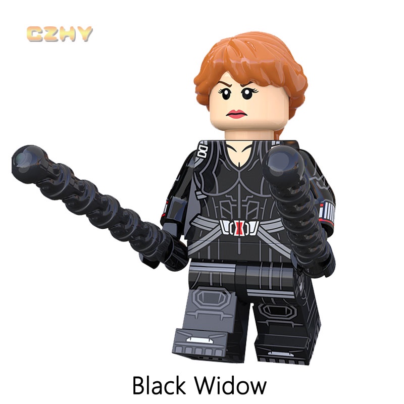 Mô Hình Đồ Chơi Khối Xây Dựng Cửa Sổ Taskmaster Crimson Dynamo Red Guardian Mini Màu Đen Dành Cho Trẻ Em