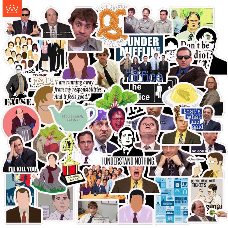 JOJO· Bộ Hình Dán Chống Thấm The Office, 50 tờ/bộ