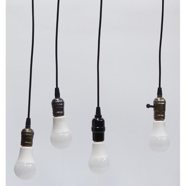 Bộ 10 đèn thả cổ điển Vintage bóng đèn led búp 12w