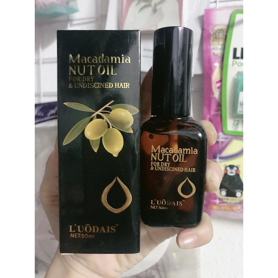 Tinh Dầu Dưỡng Tóc Macadamia Nut Oil 50ML Siêu Mềm Mượt Hàng Chính Hãng Cao Cấp NAMI