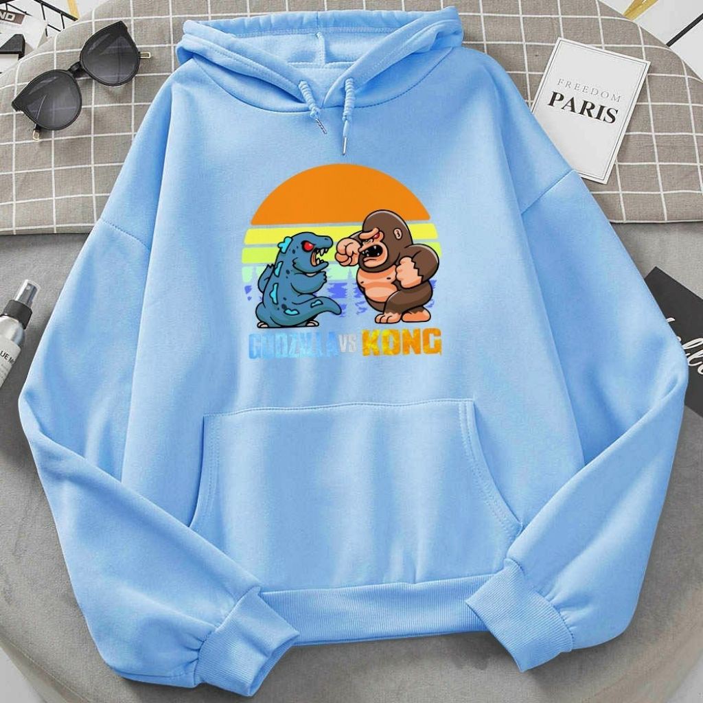 [ FREE SHIP ] ÁO KHOÁC HOODIE NỈ UNISEX THE KING KONG FORM NAM NỮ - ÁO KHOÁC HOODIE LOCAL BRAND NHIỀU MÀU | BigBuy360 - bigbuy360.vn