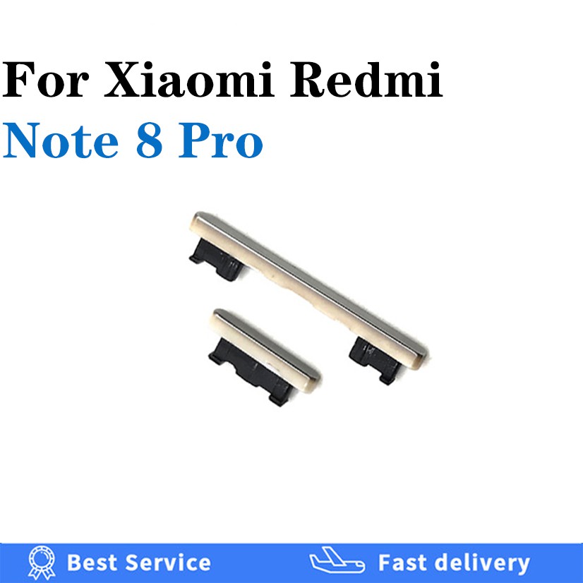 1 Bộ Nút Bấm Nguồn + Nút Bấm Thay Thế Cho Xiaomi Redmi Note 8 Pro Note8 8pro