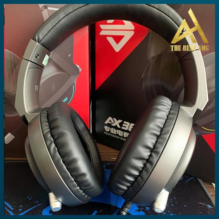 Tai Nghe Headphone Gaming Đèn LED RGB Có Mic AJAZZ AX365 Tai Nghe Nhạc Máy Vi Tính PC Laptop Chuyên Game Có Dây