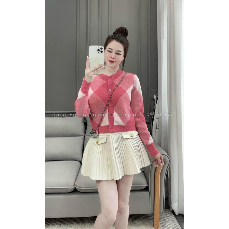 ÁO len trám hồng xinh xinh