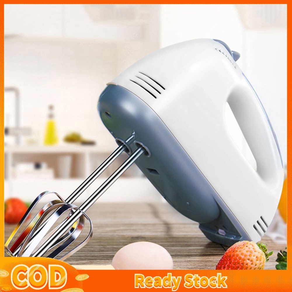 ❥Ready Stock❥ 220V Electric 7 Speed Electric Hand Mixer Whisk Handheld Egg Beater Food Whisk Mini Blenders Home Kitchen Egg Food Mixer ✅kinostar