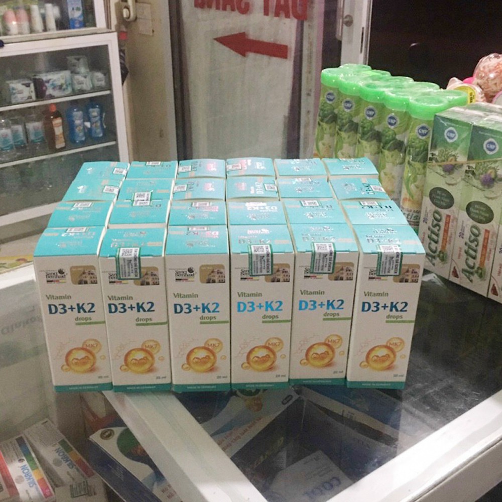 Vitamin D3 K2 MK7 Tăng hấp thu Canxi trong 1 giọt, phát triển chiều cao tối đa (10ml)-Sanct Bernhard ĐỨC