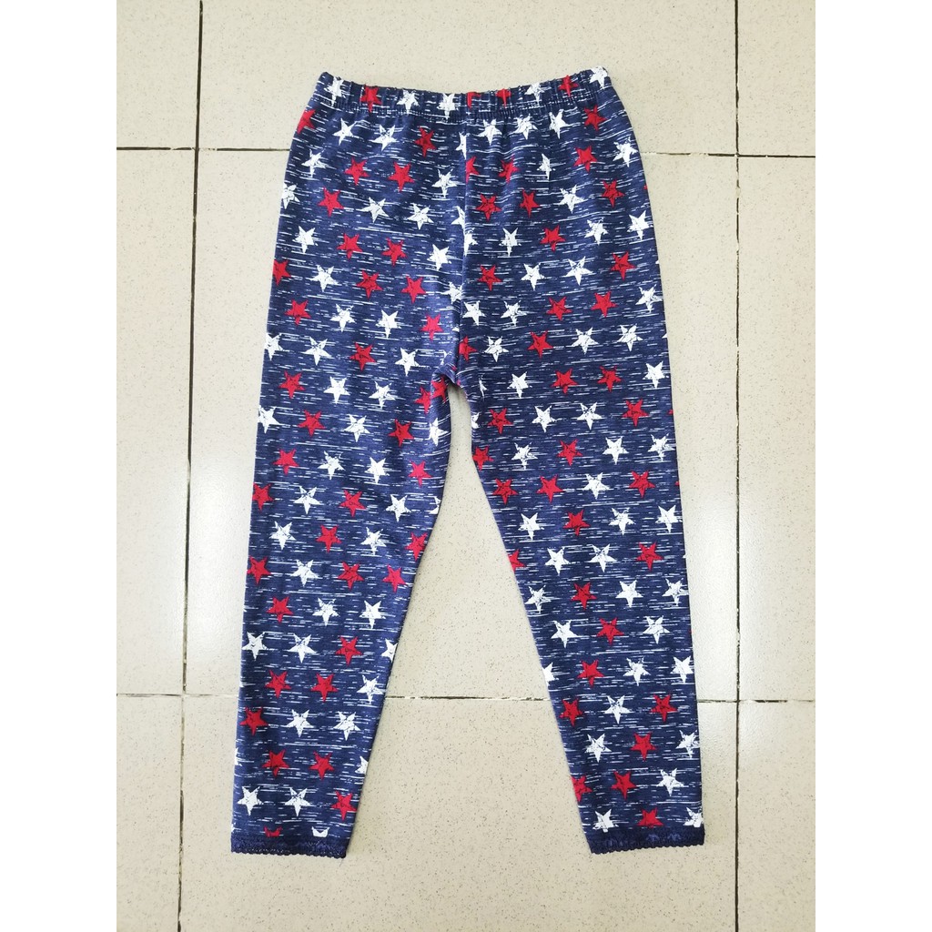 Quần legging dài bé gái in sao dễ thương 8-40kg