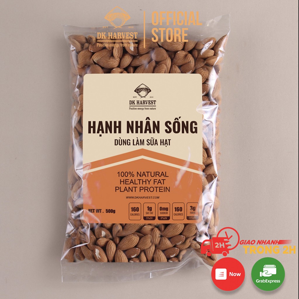 Hạt Hạnh Nhân Sống DK Harvest Nhập Khẩu