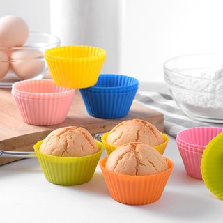 BỘ 12 khuôn bánh cupcake nhiều hình 7cm silicon chất lượng cao