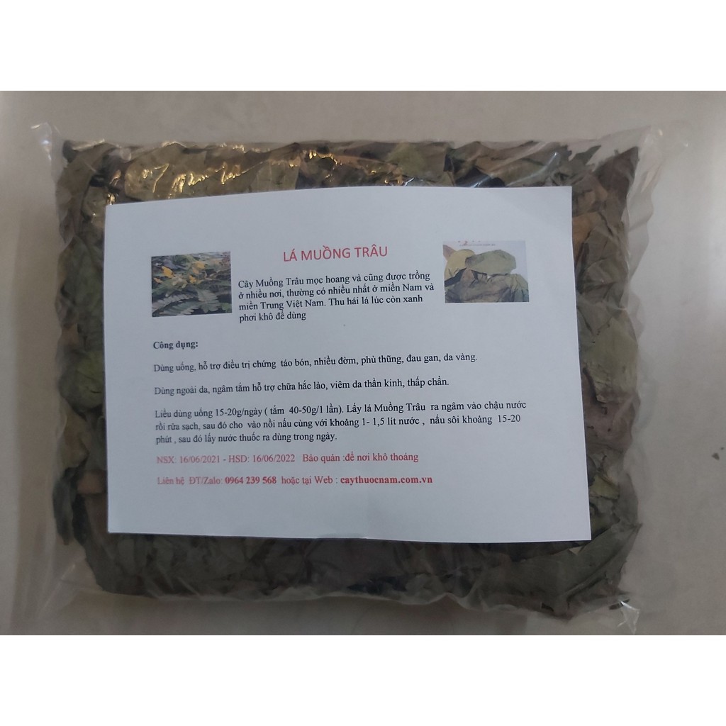 LÁ MUỒNG TRÂU-túi 1kg loại khô