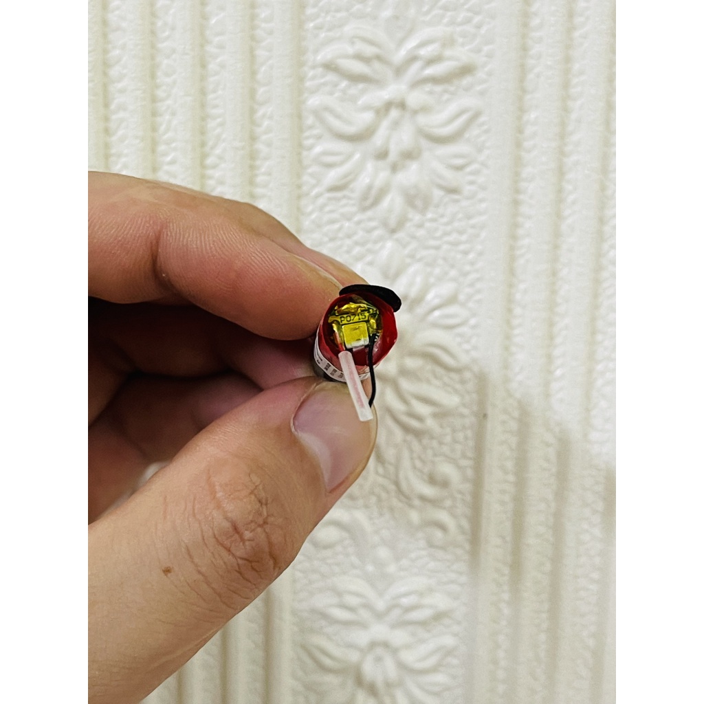 Pin lithium 3.7V 220Mah dạng tròn 10x30MM dành cho bút ghi âm - camera