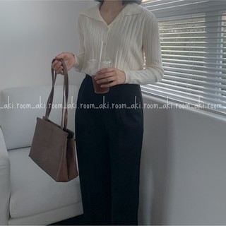 Áo len đũa to cài cúc cổ bẻ chất mỏng mịn