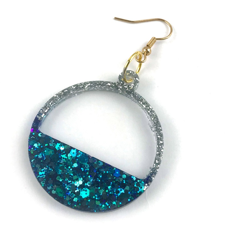 Khuôn Silicone Hình Tròn Làm Mặt Vòng cổ / Bông Tai