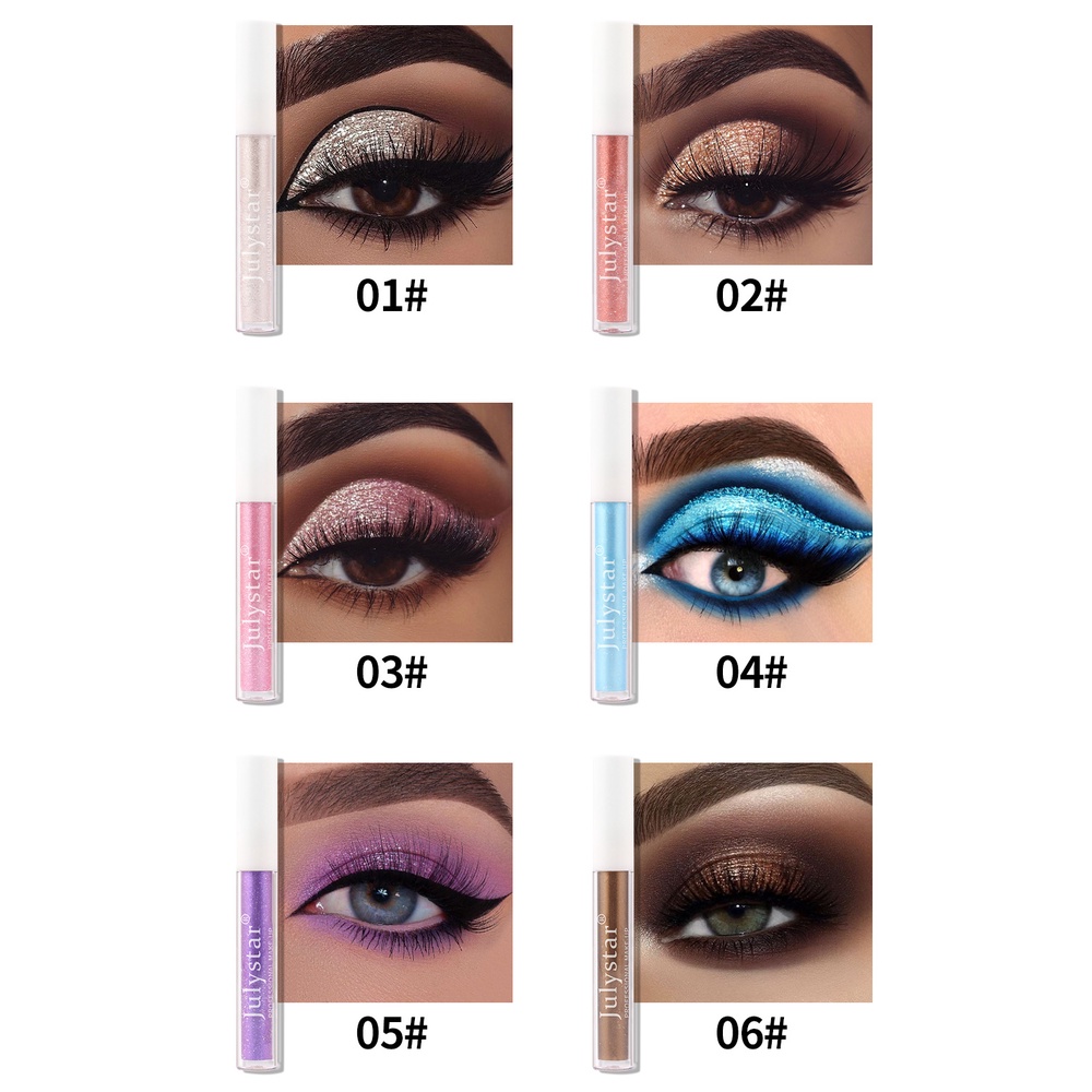 Phấn Mắt Dạng Lỏng 10 Màu Ánh Ngọc Trai Lấp Lánh Dành Cho Nữ