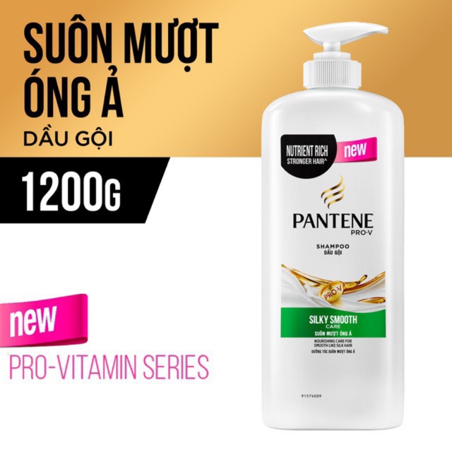 Dầu Gội Pantene 1200ml Suôn Mượt Óng Ả