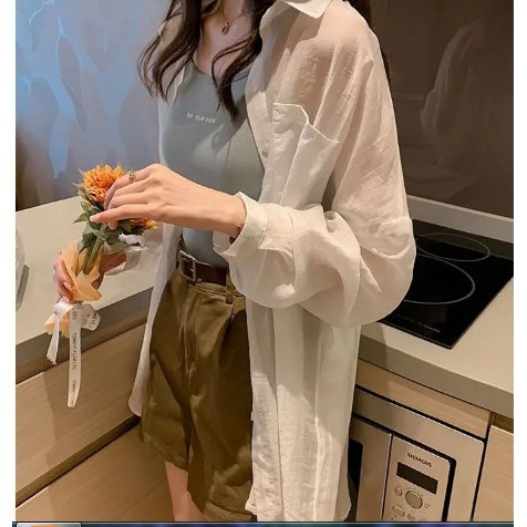 ÁO SƠ MI MÀU XANH MINT KHOAC NGOAI CÁ TÍNH