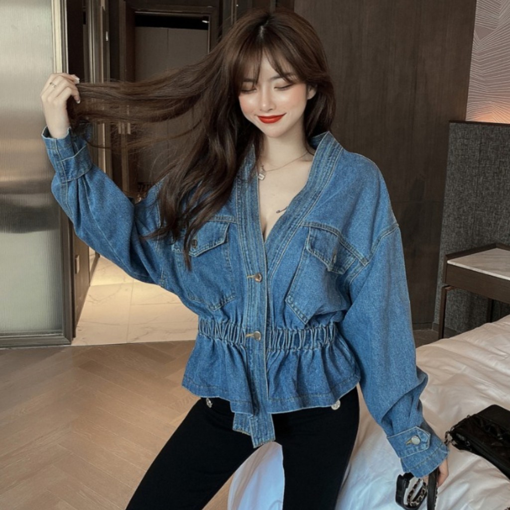 Áo Khoác Kimono Jean Cơ Bản Everley Nhập Khẩu 2015