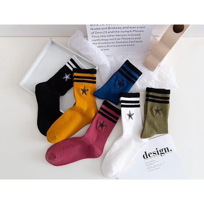 Vớ Tất cổ cao hình Ngôi Sao style Hàn Quốc siêu dễ thương dành cho nữ