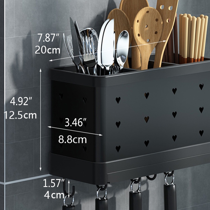 Giá Đỡ Hong Khô Chén Dĩa Bằng Bạc Có Móc Treo Cho Nhà Bếp