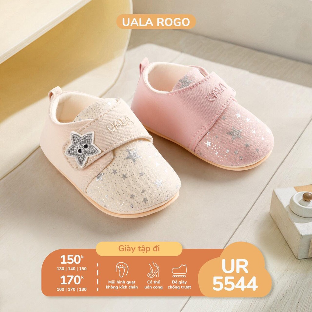 Giày tập đi Uala Rogo chuẩn y khoa đế cao su non bé trai bé gái siêu mềm nhẹ chống trơn trượt Galaxy Ngôi sao nổi 5544