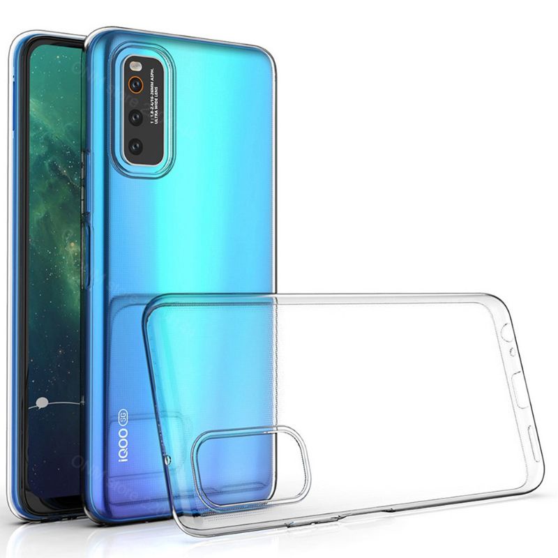 Ốp lưng Điện Thoại Silicon Dẻo Trong Suốt Siêu Mỏng Cho VIVO V21 V20 SE.