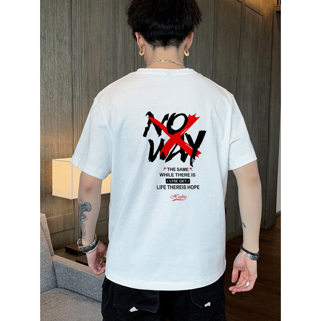 Áo Thun Tay Lỡ In Nhiệt X No Way form Unisex nam nữ phong cách Ulzzang - ATIN68 | BigBuy360 - bigbuy360.vn