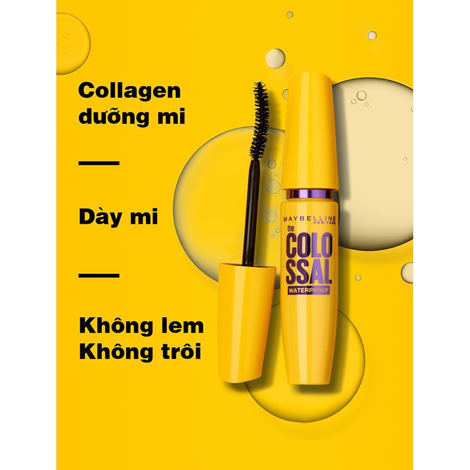 Mascara Maybelline Colossal Waterproof Black | BigBuy360 - bigbuy360.vn