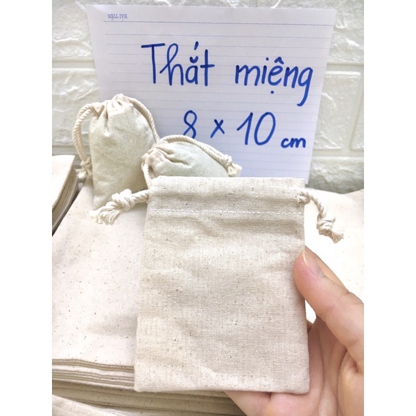 Sỉ SET 10 TÚI VẢI dây rút mini 8X10 CM
