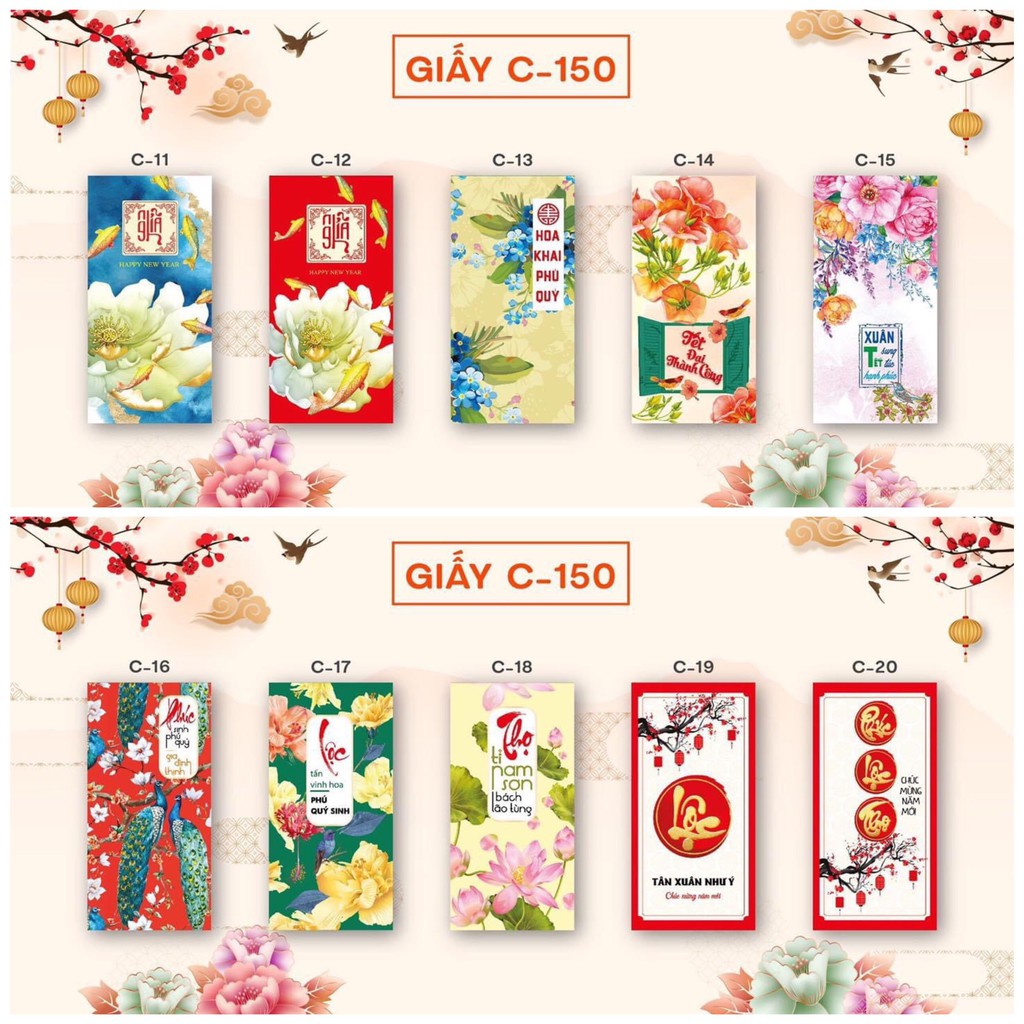 COMBO 2->10 BAO LÌ XÌ NGẪU NHIÊN DEAL HOT