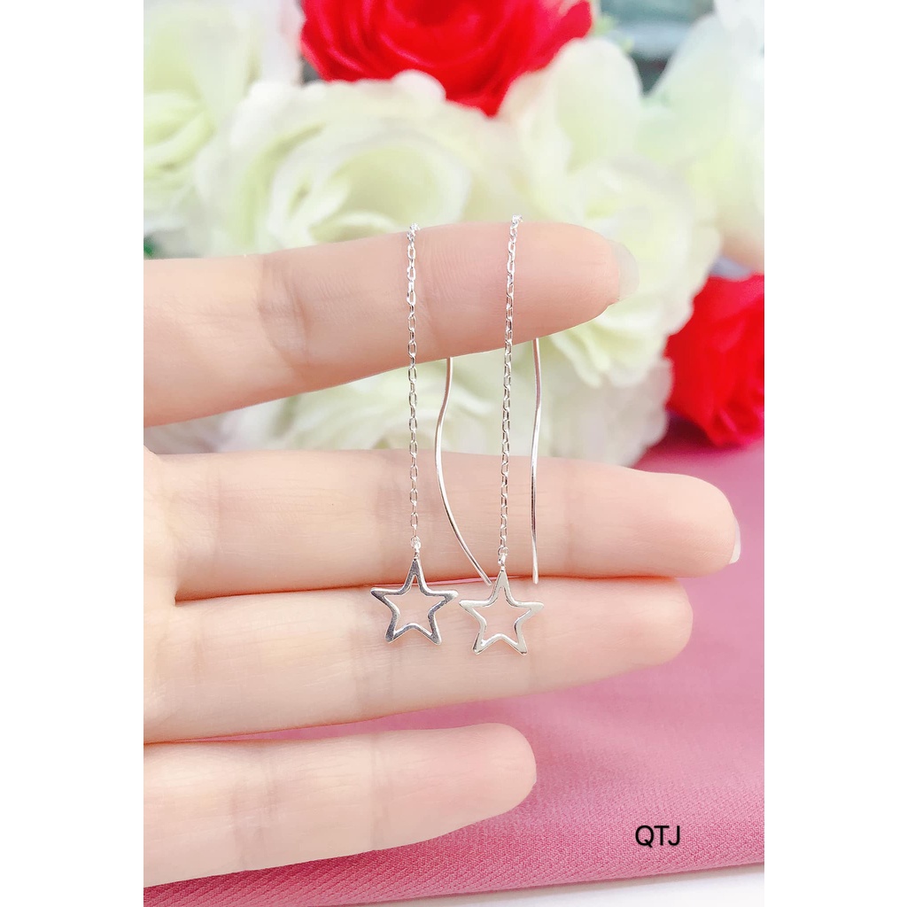 Bông tai sao bạc dáng dài