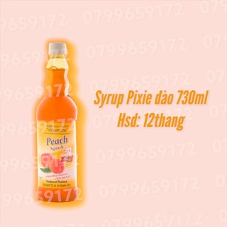 Syrup siro thái pixie đào dâu vải chanh dây 730ml