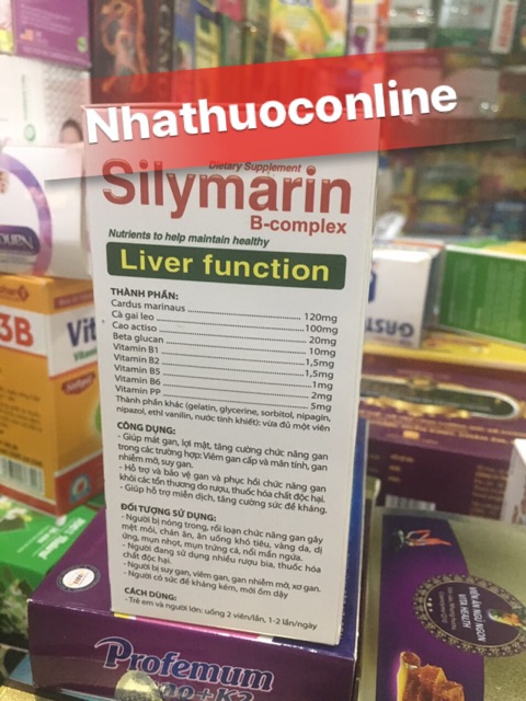 ✅SILYMARIN B-COMPLEX GIẢI ĐỘC ,MÁT GAN (sản phẩm này không phải là thuốc ko có tác dụng thay thế thuốc chữa bệnh)