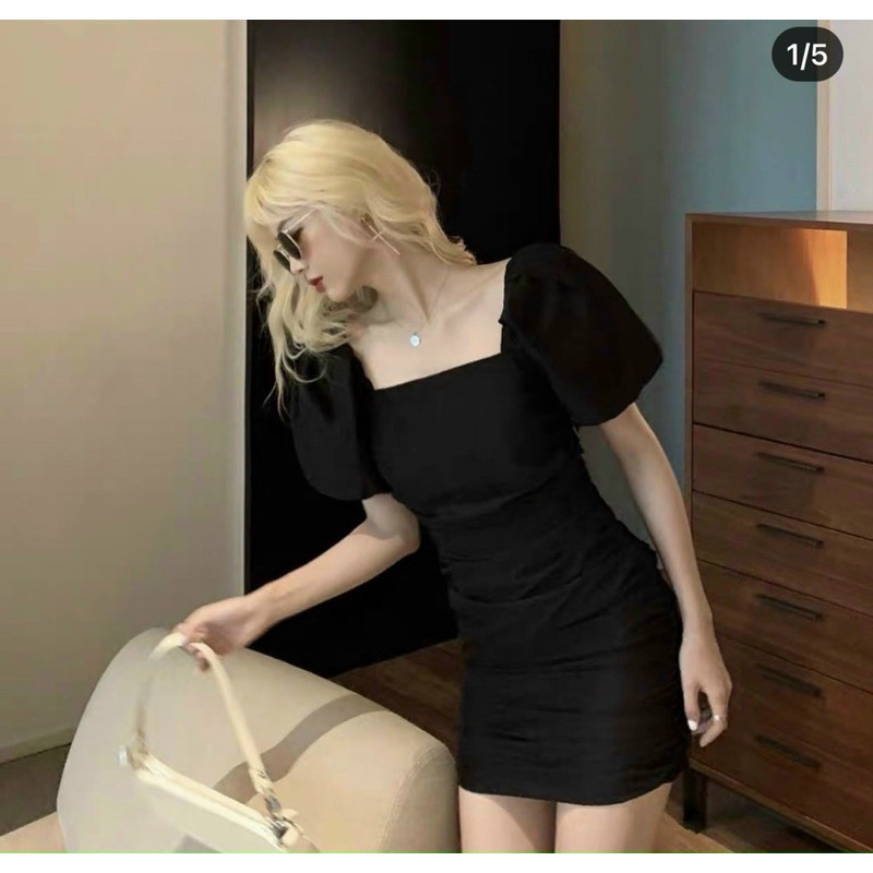 Đầm body đan lây lưng
