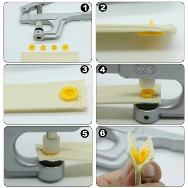 Cúc bấm nhựa T5 ( 1 túi 10 bộ cúc )